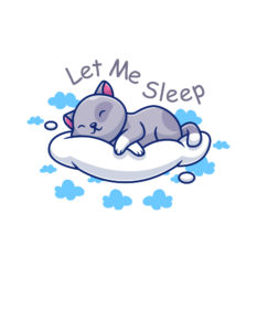Let me sleep cat image